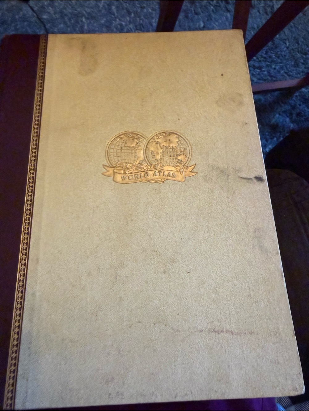 Vintage 1960s World Atlas Hardcover Book